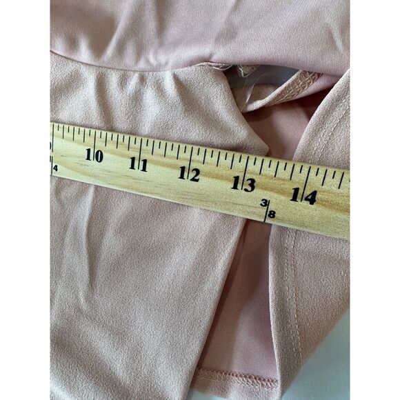 Nookie Hermosa Cold Shoulder Midi Dress Blush Pink Girly Bodycon Small - Picture 6 of 11